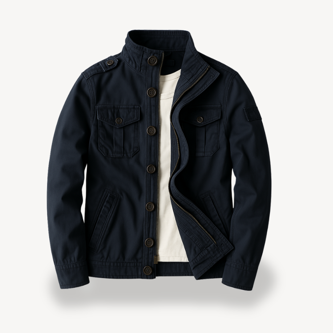 Men’s Casual Military Jacket | Loravelle
