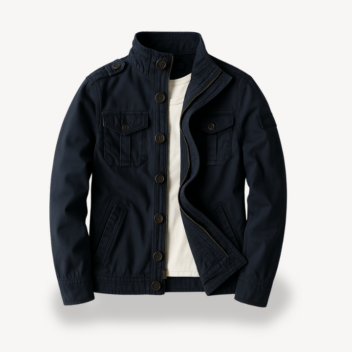 Men’s Casual Military Jacket | Loravelle