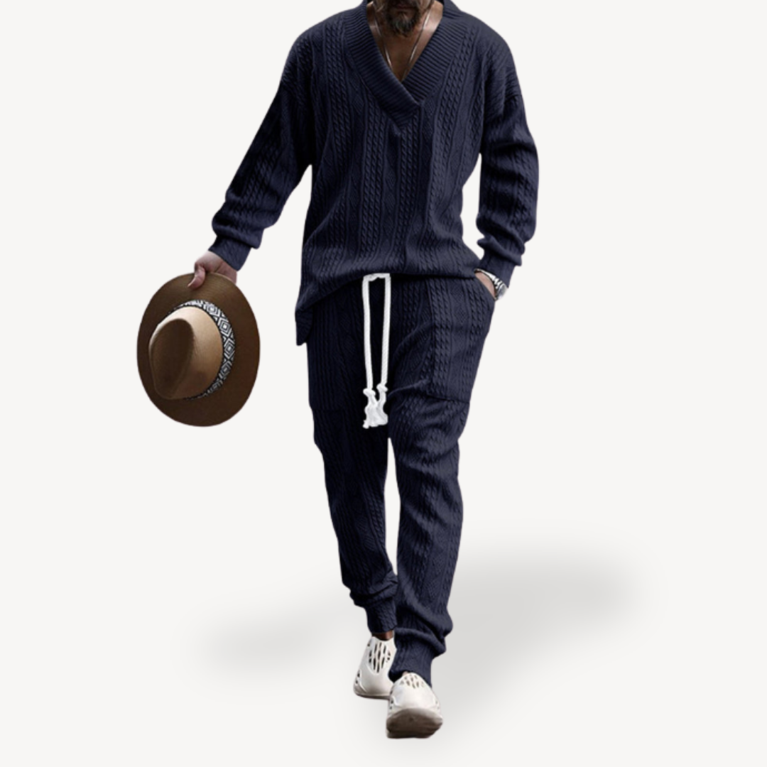 Cable Knit Sweater and Pants Set | Loravelle