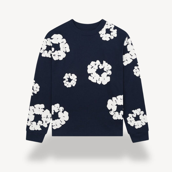 Cotton Wreath Floral Sweatshirt Unisex | Loravelle