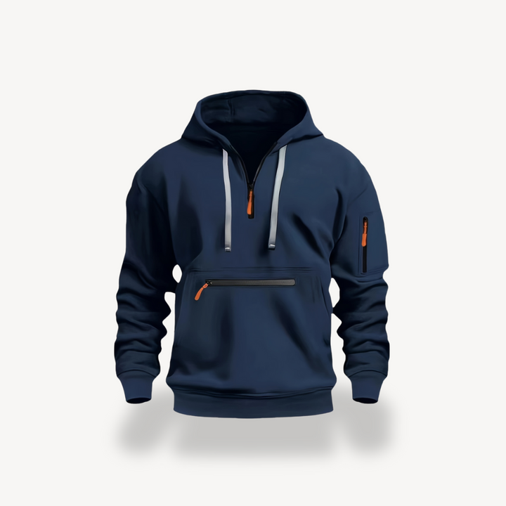 Men’s Cotton Blend Zip Hoodie | Loravelle