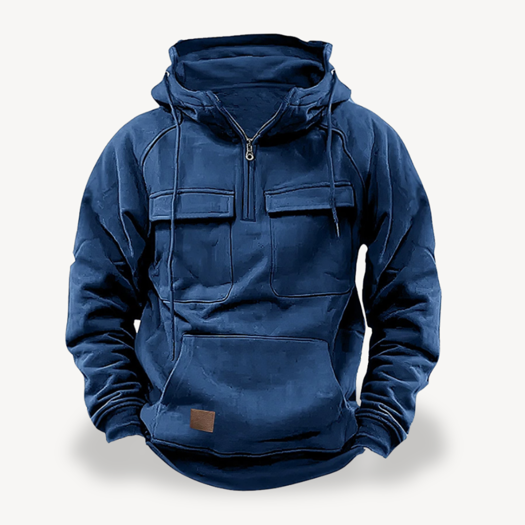 Men's Fleece Cargo Hoodie | Loravelle