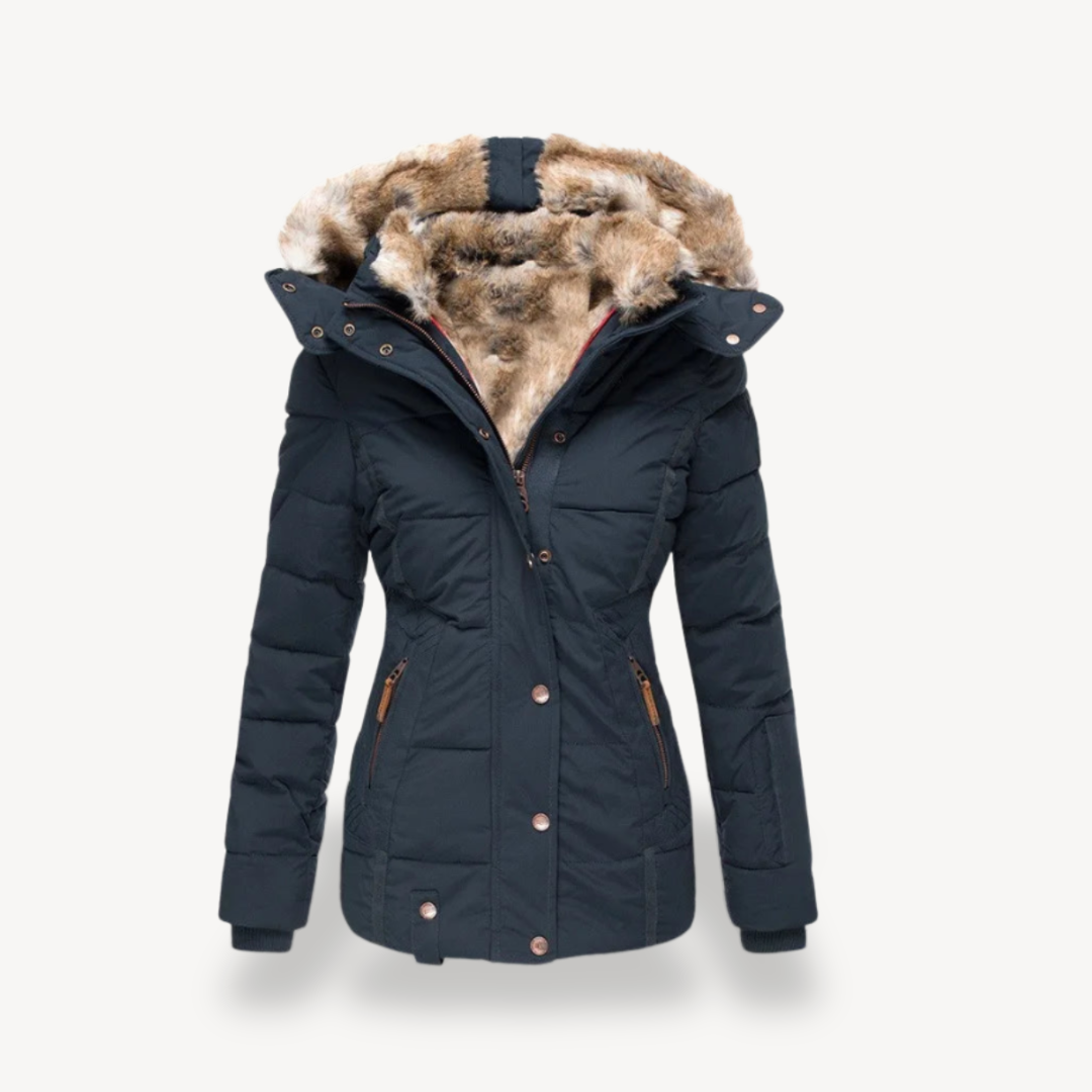Women's Faux Fur Lined Puffer Jacket | Loravelle