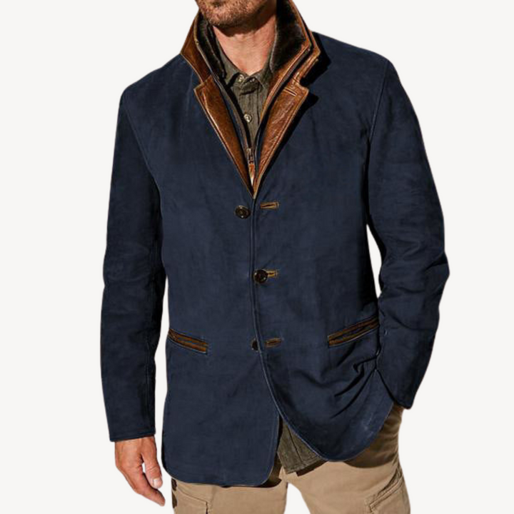 Men's Casual Suede Jacket | Loravelle