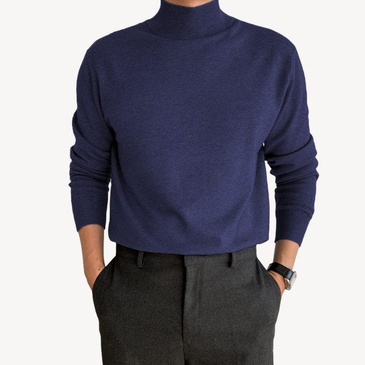 Cashmere Blend Turtleneck Sweater for Men | Loravelle