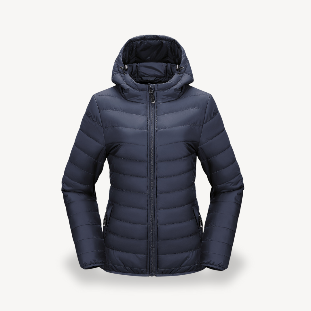 Women’s Packable Puffer Jacket with Hood | Loravelle