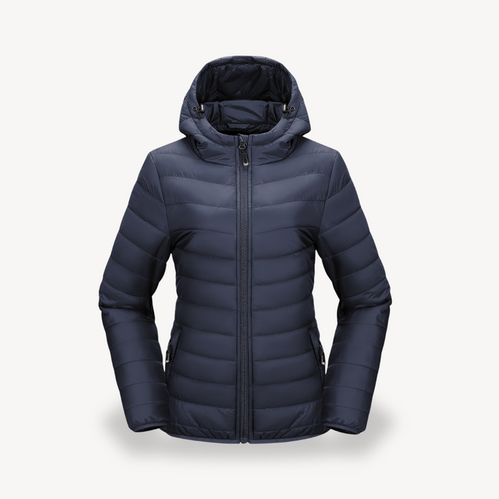 Women’s Packable Puffer Jacket with Hood | Loravelle
