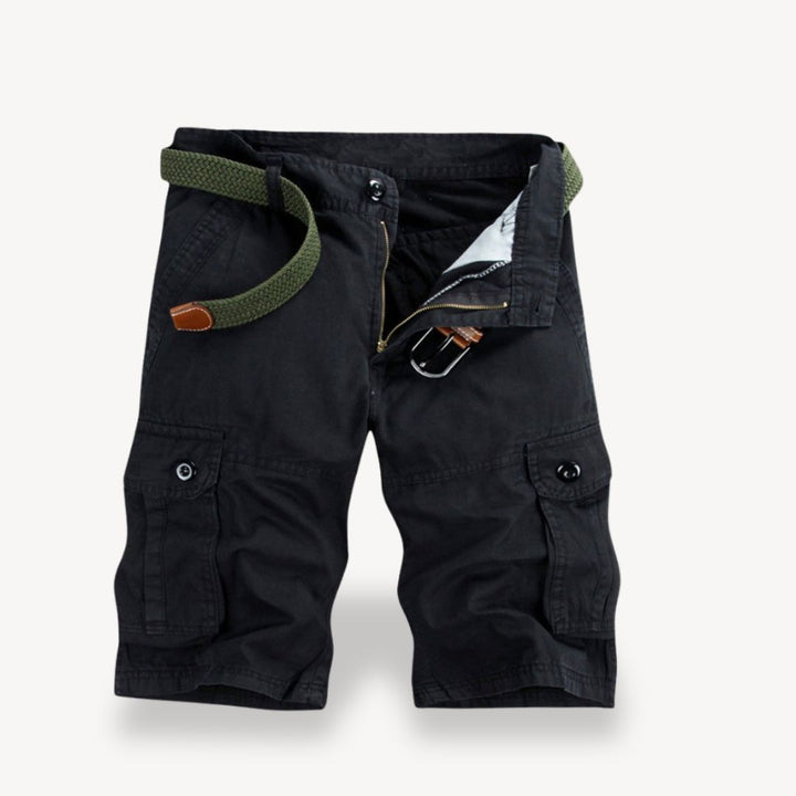 Men's Twill Belted Cargo Shorts | Loravelle
