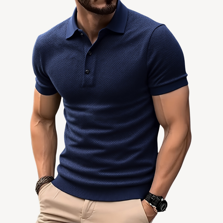 Men's Knit Polo Shirt - Casual & Comfortable | Loravelle