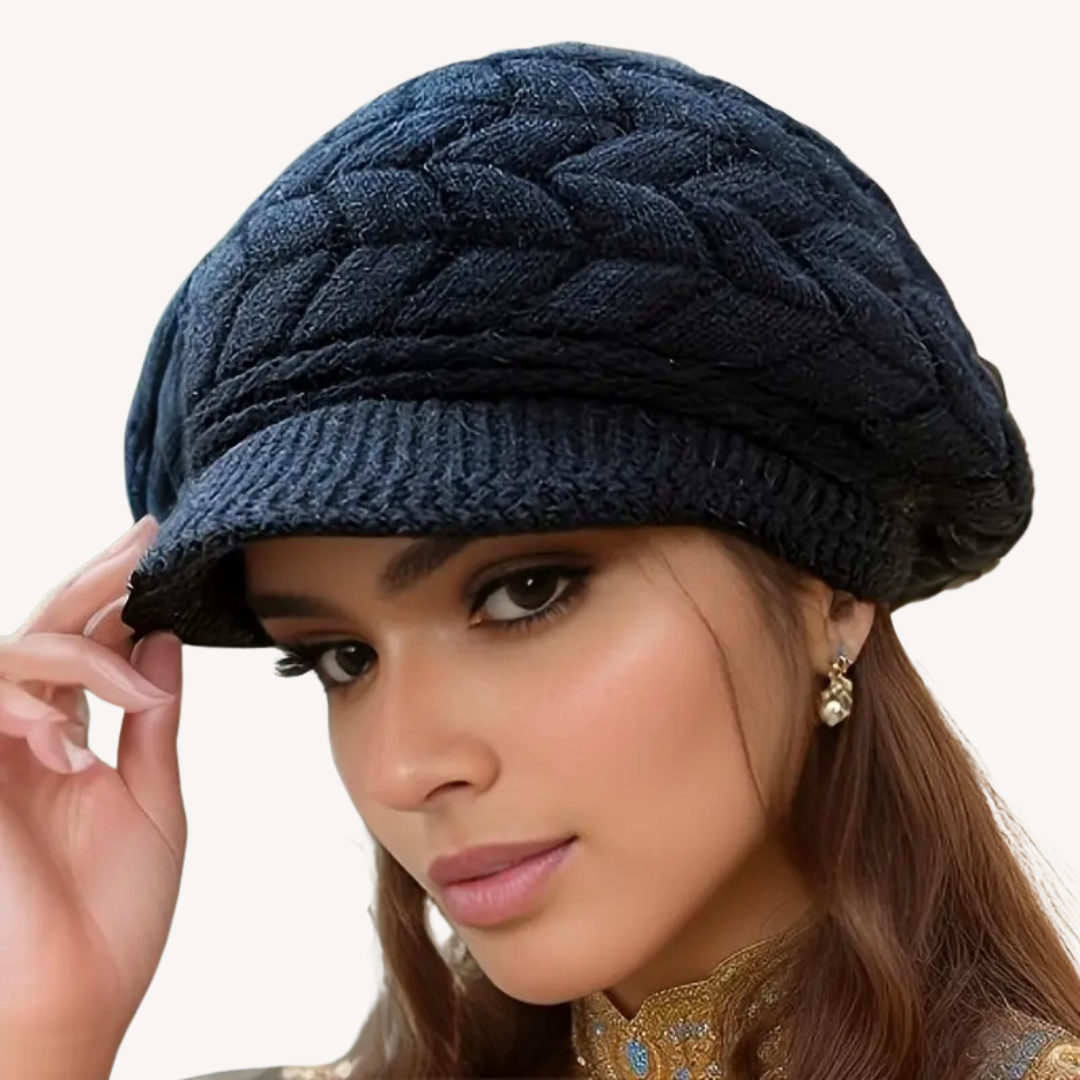 Knitted Baker Boy Hat for Women | Loravelle
