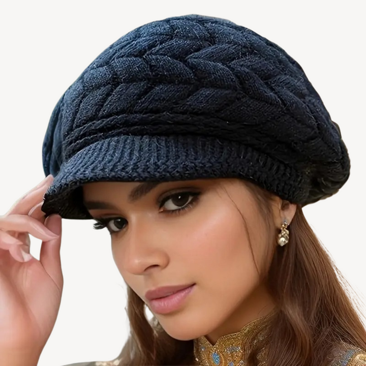 Knitted Baker Boy Hat for Women | Loravelle
