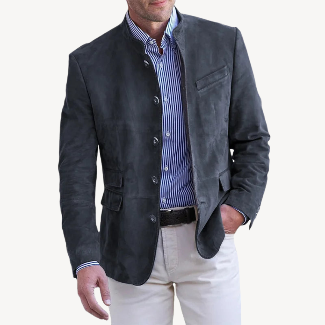 Men's Casual Button Blazer Jacket | Loravelle