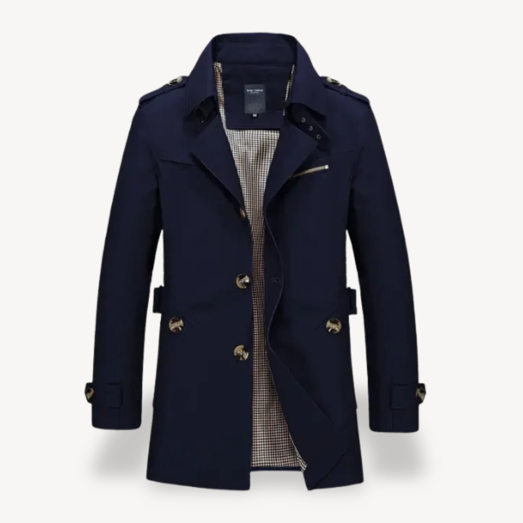 Men's Casual Slim Fit Trench Coat | Loravelle