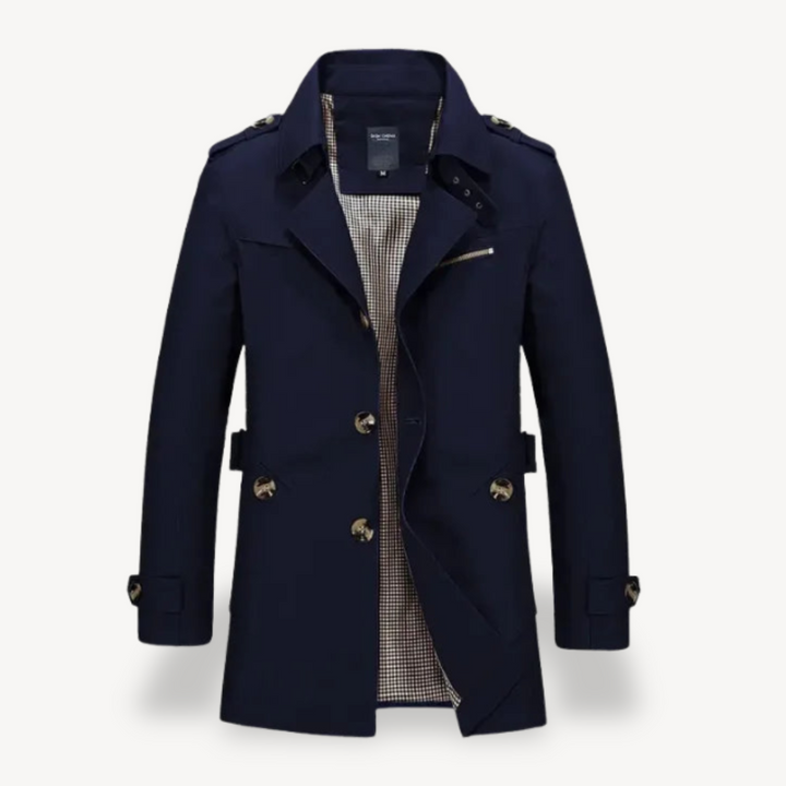 Men's Casual Slim Fit Trench Coat | Loravelle