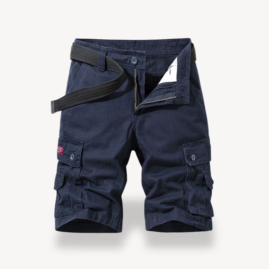 Men's Twill Belted Cargo Shorts | Loravelle