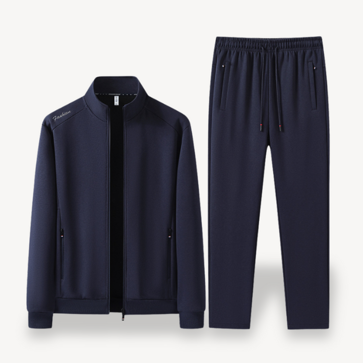 Men's Tracksuit Set with Zipper and Elastic Waistband | Loravelle