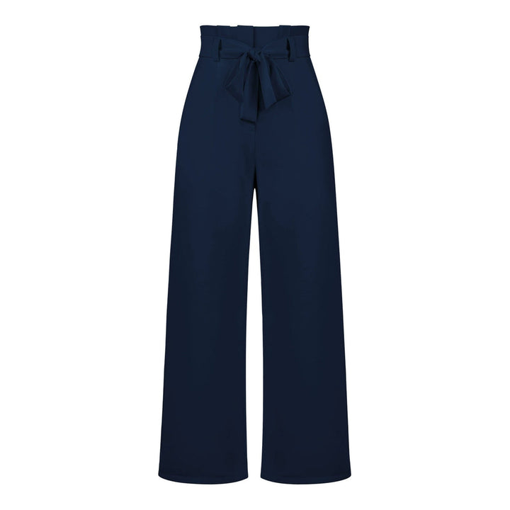 Tie Waist High-Waisted Trousers for women | Loravelle