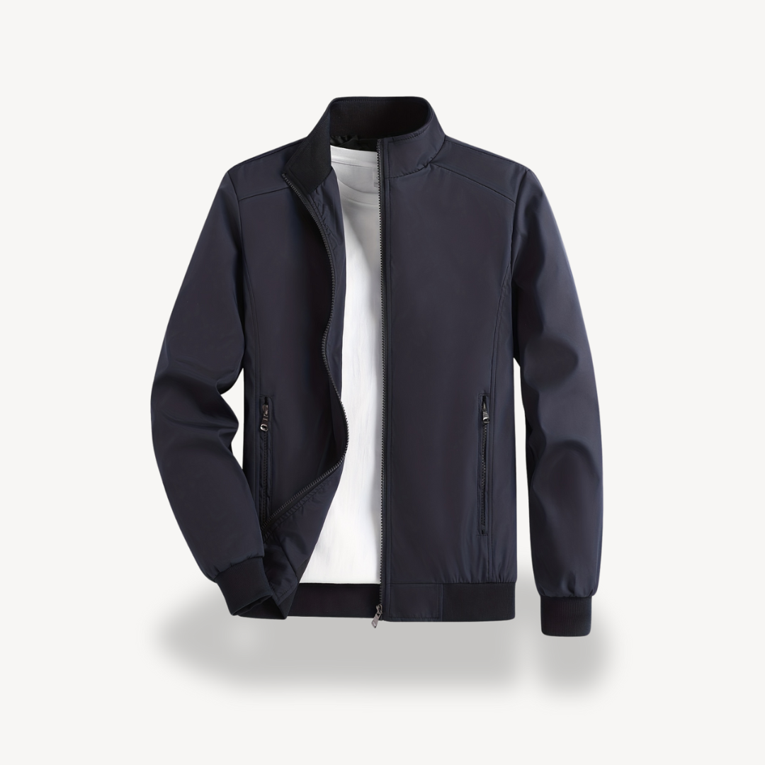 Men’s Polyester Casual Outerwear Zip Jacket | Loravelle