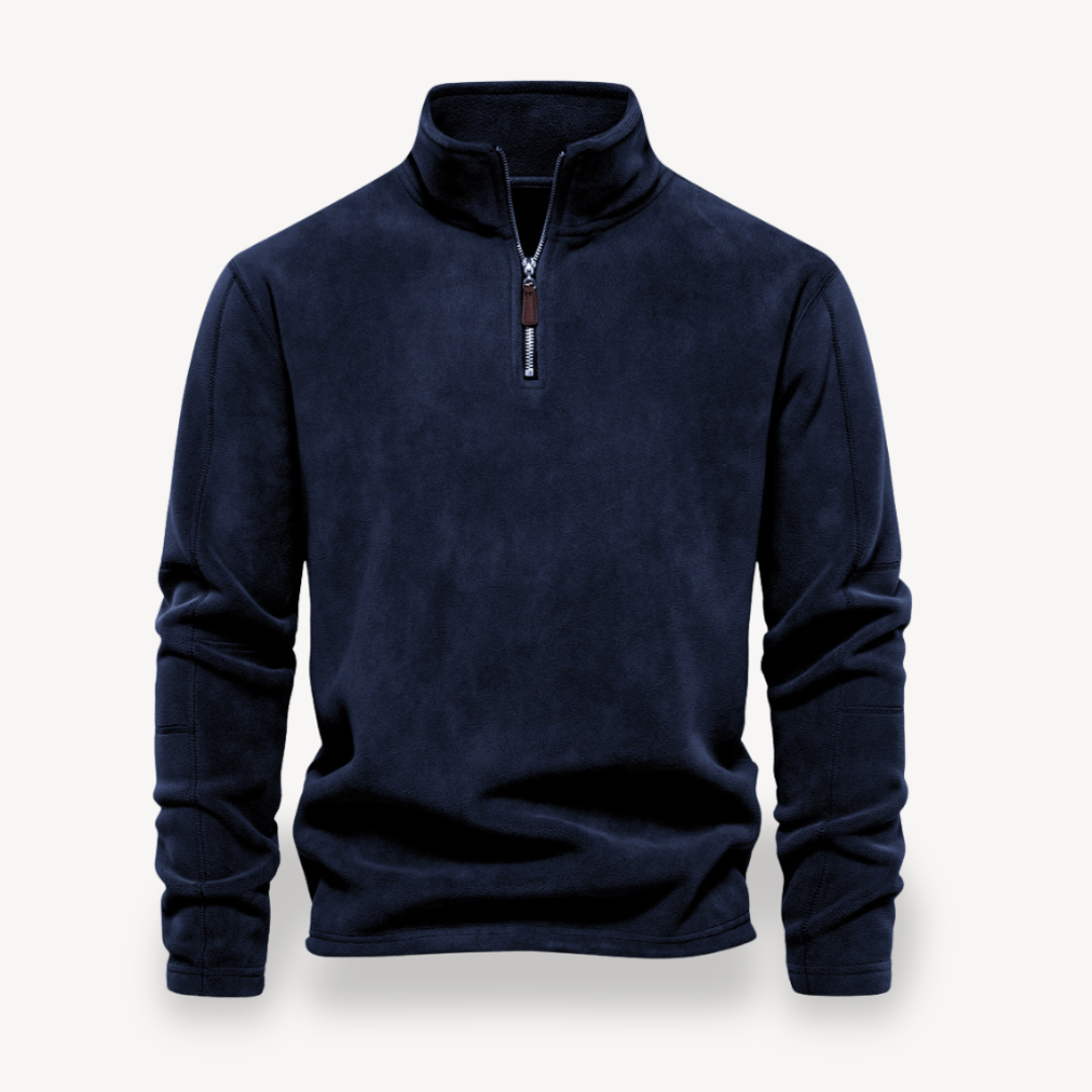 Fleece Quarter-Zip Pullover for Men | Loravelle