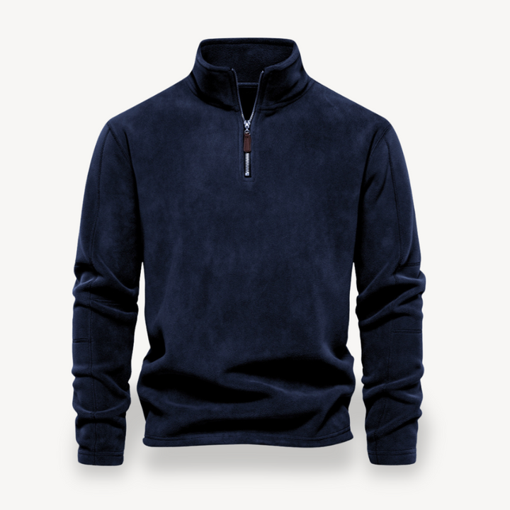 Fleece Quarter-Zip Pullover for Men | Loravelle