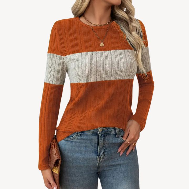 Striped Long Sleeve Top for Women | Loravelle