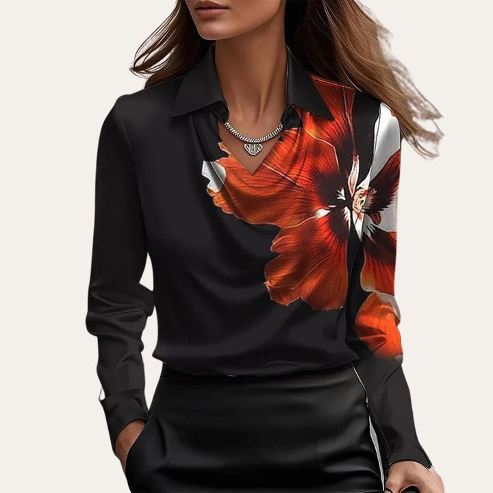 Satin Cowl Neck Blouse Women | Loravelle