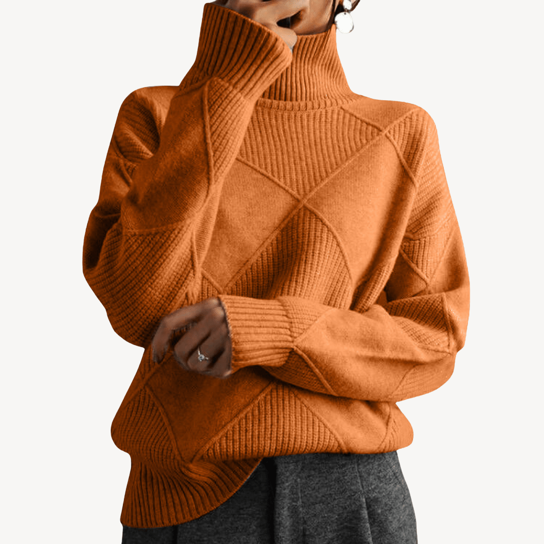 Women's Knit Turtleneck Sweater | Loravelle