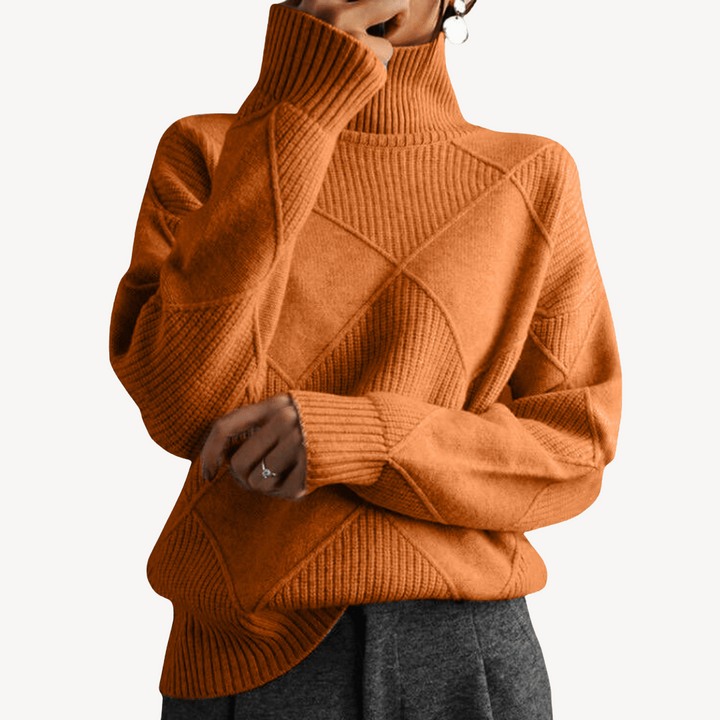 Women's Knit Turtleneck Sweater | Loravelle
