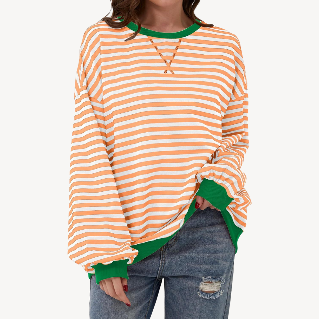 Women's Striped Long Sleeve Top | Loravelle