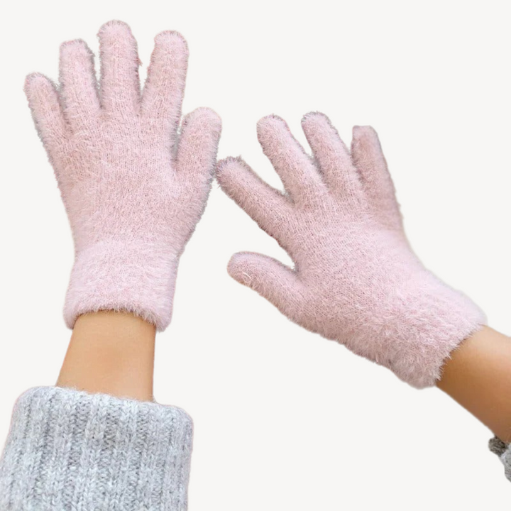Women's Fuzzy Gloves | Loravelle