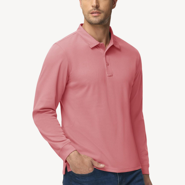 Men's Long Sleeve Polo Shirt | Loravelle
