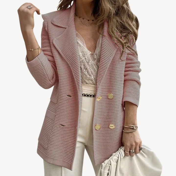 Women's Ribbed Blazer Jacket | Loravelle