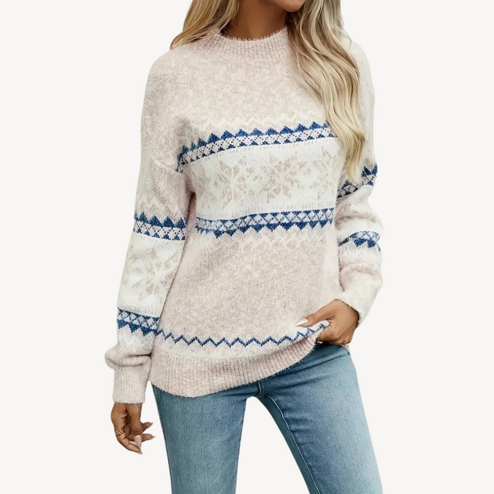 Fair Isle Knit Sweater for Women | Loravelle