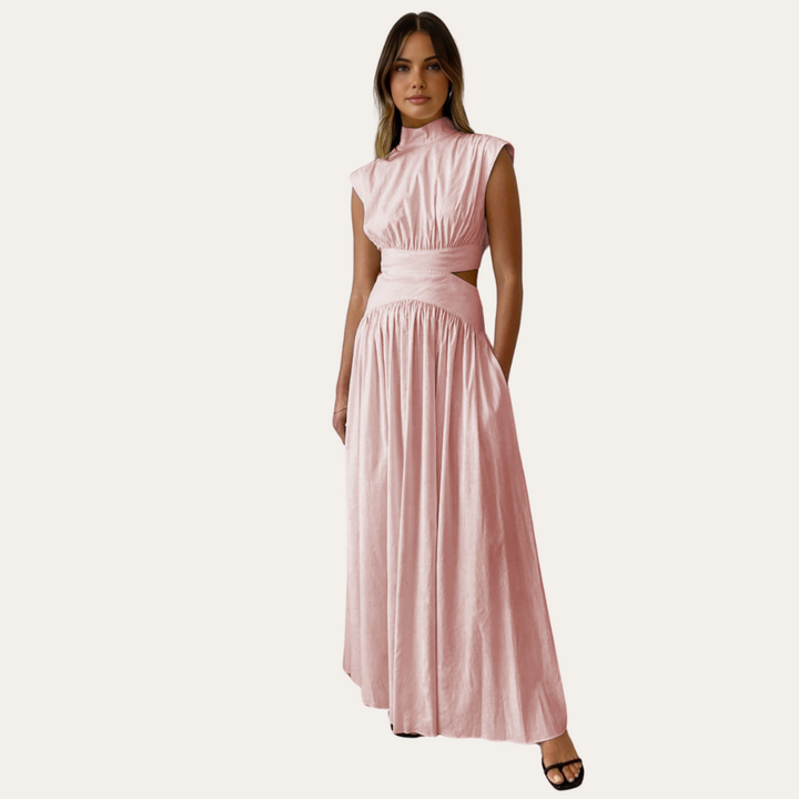 Loravelle | Women's Satin Maxi Dress – Elegant Evening Gown