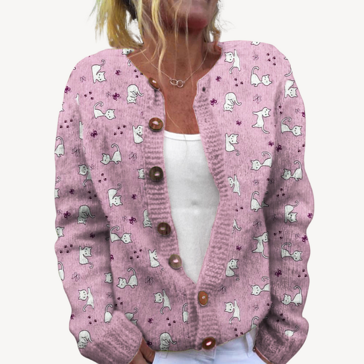 Women's Floral Embroidered Cardigan | Loravelle
