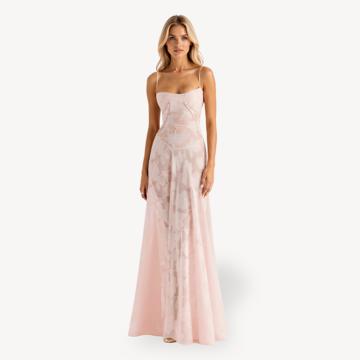 Women's Floral Lace Maxi Dress | Loravelle