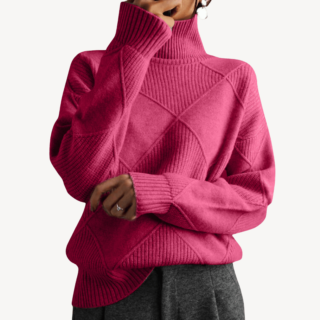 Women's Knit Turtleneck Sweater | Loravelle