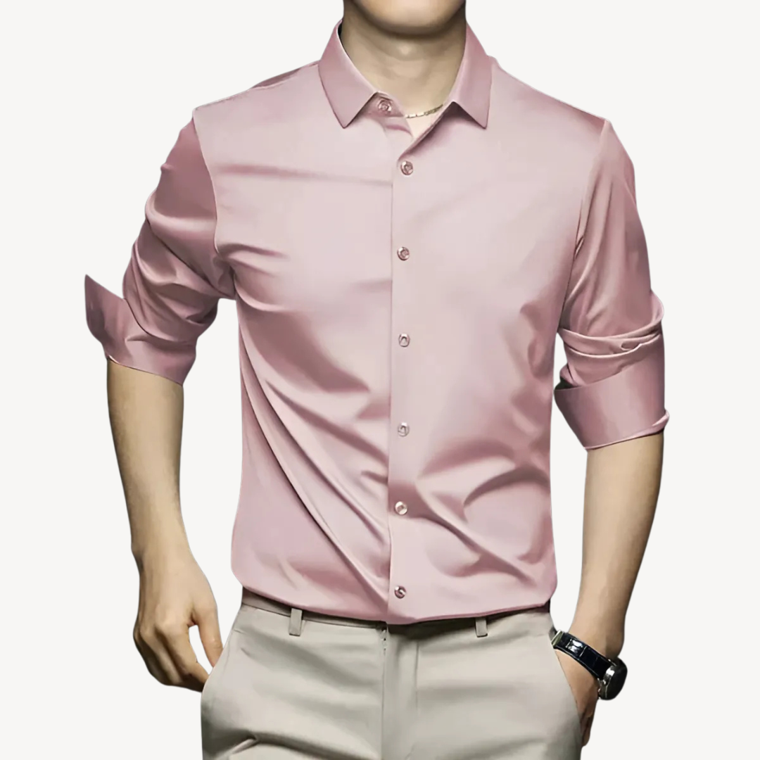 Men's Polyester Long Sleeve Shirt | Loravelle