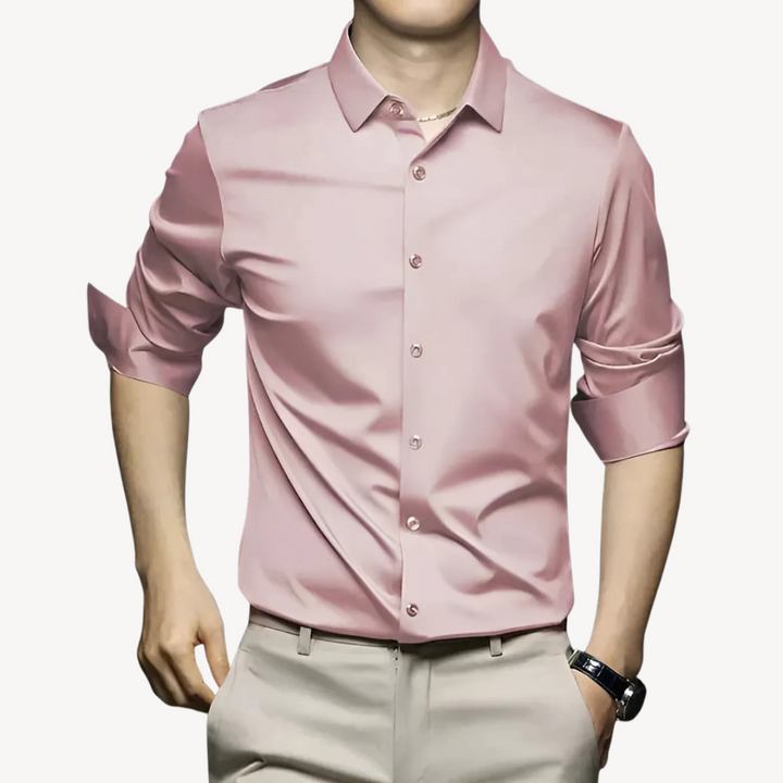 Men's Polyester Long Sleeve Shirt | Loravelle