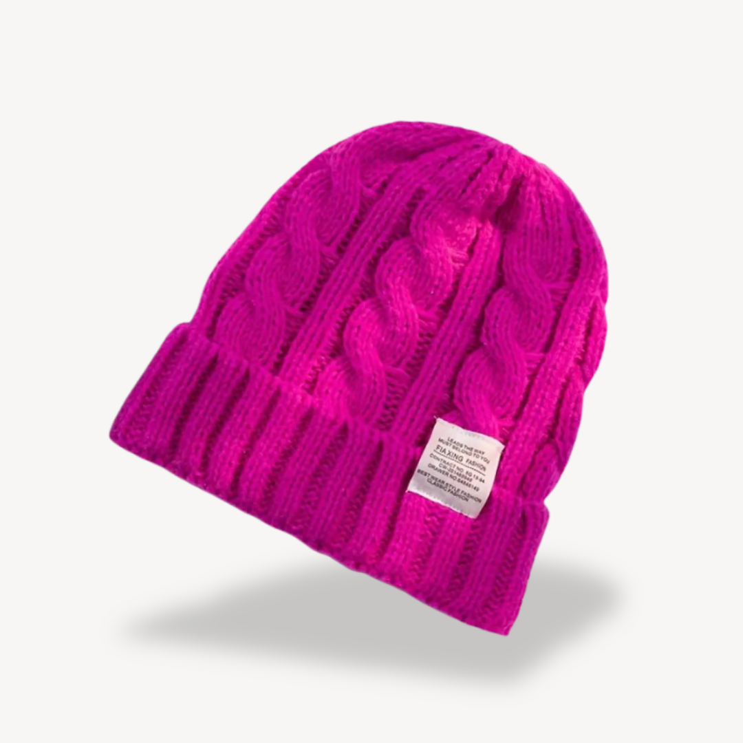Cable Knit Beanie Hat for Women - Soft Wool Blend | Loravelle