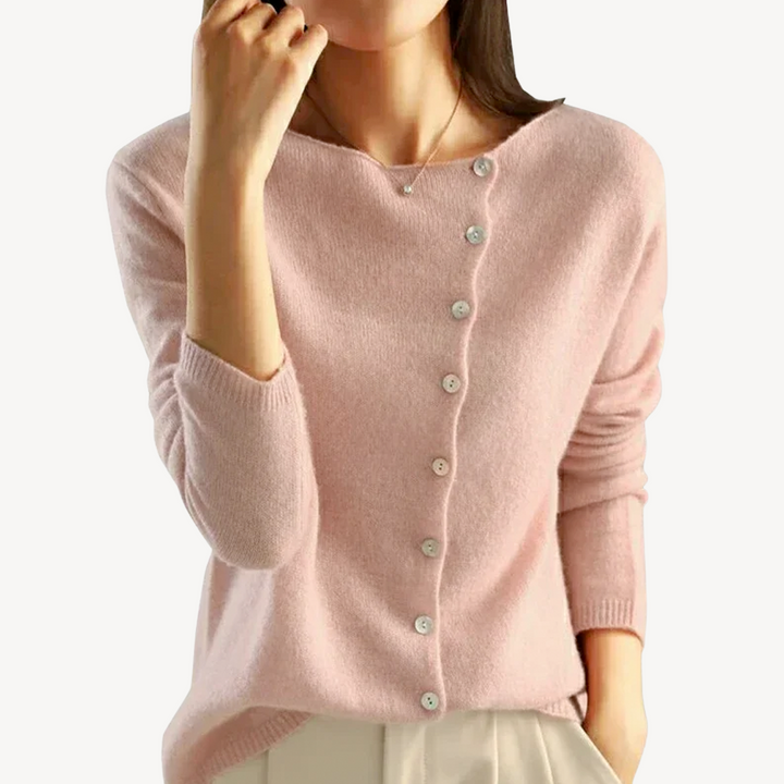 Women’s Button-Front Knit Sweater | Loravelle