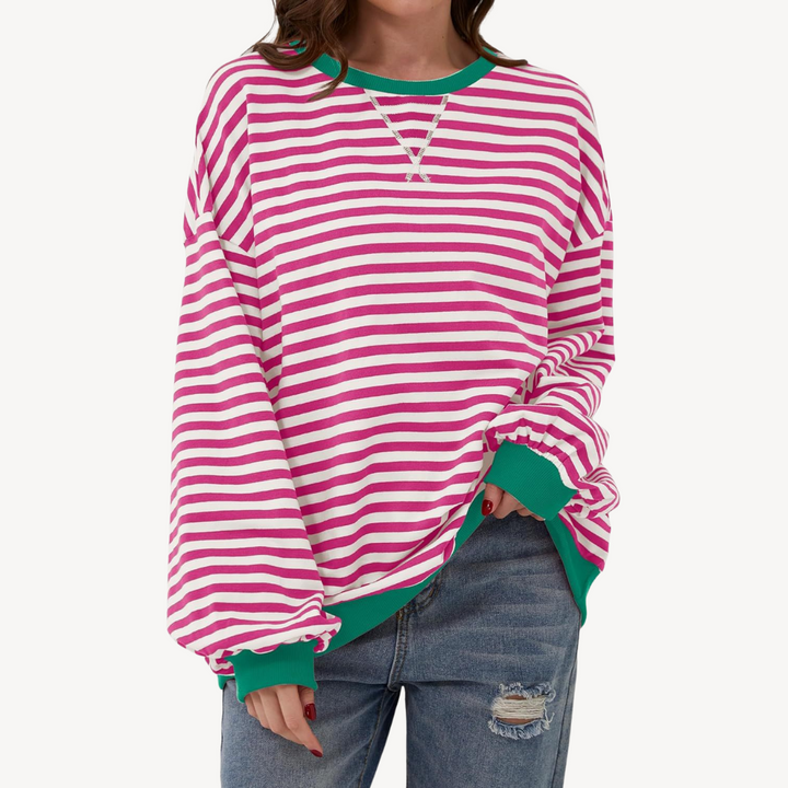 Women's Striped Long Sleeve Top | Loravelle