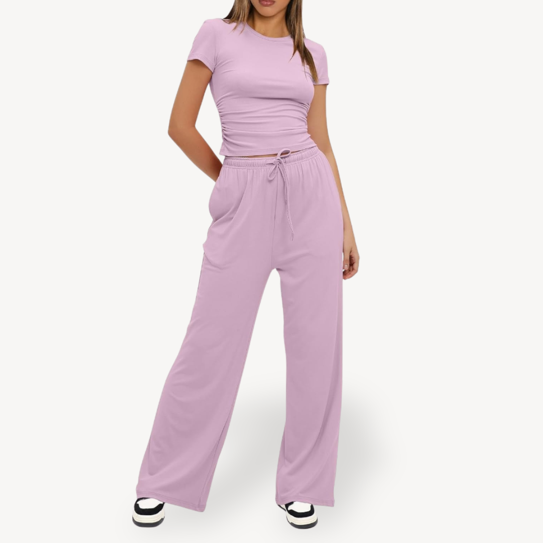 Drawstring Lounge Set for Women | Loravelle