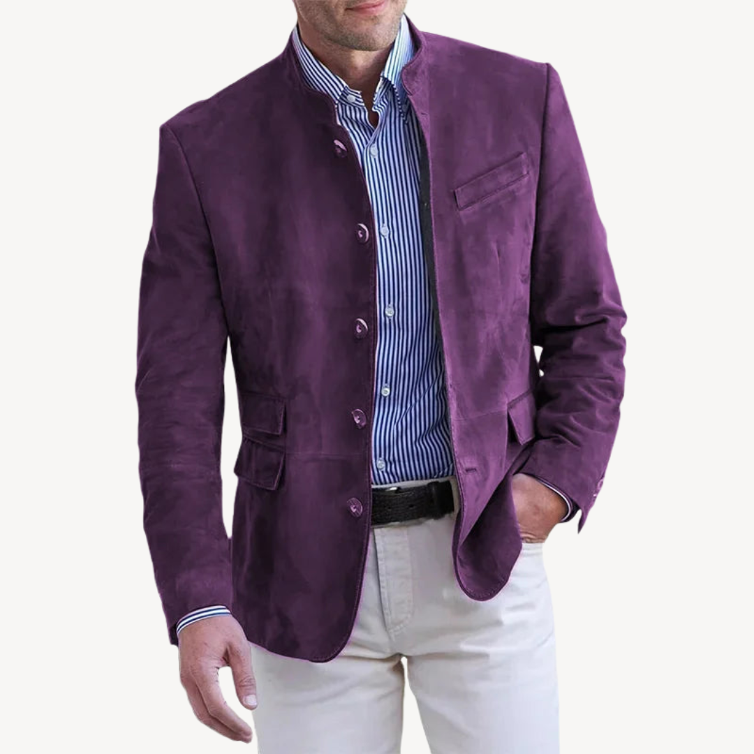 Men's Casual Button Blazer Jacket | Loravelle