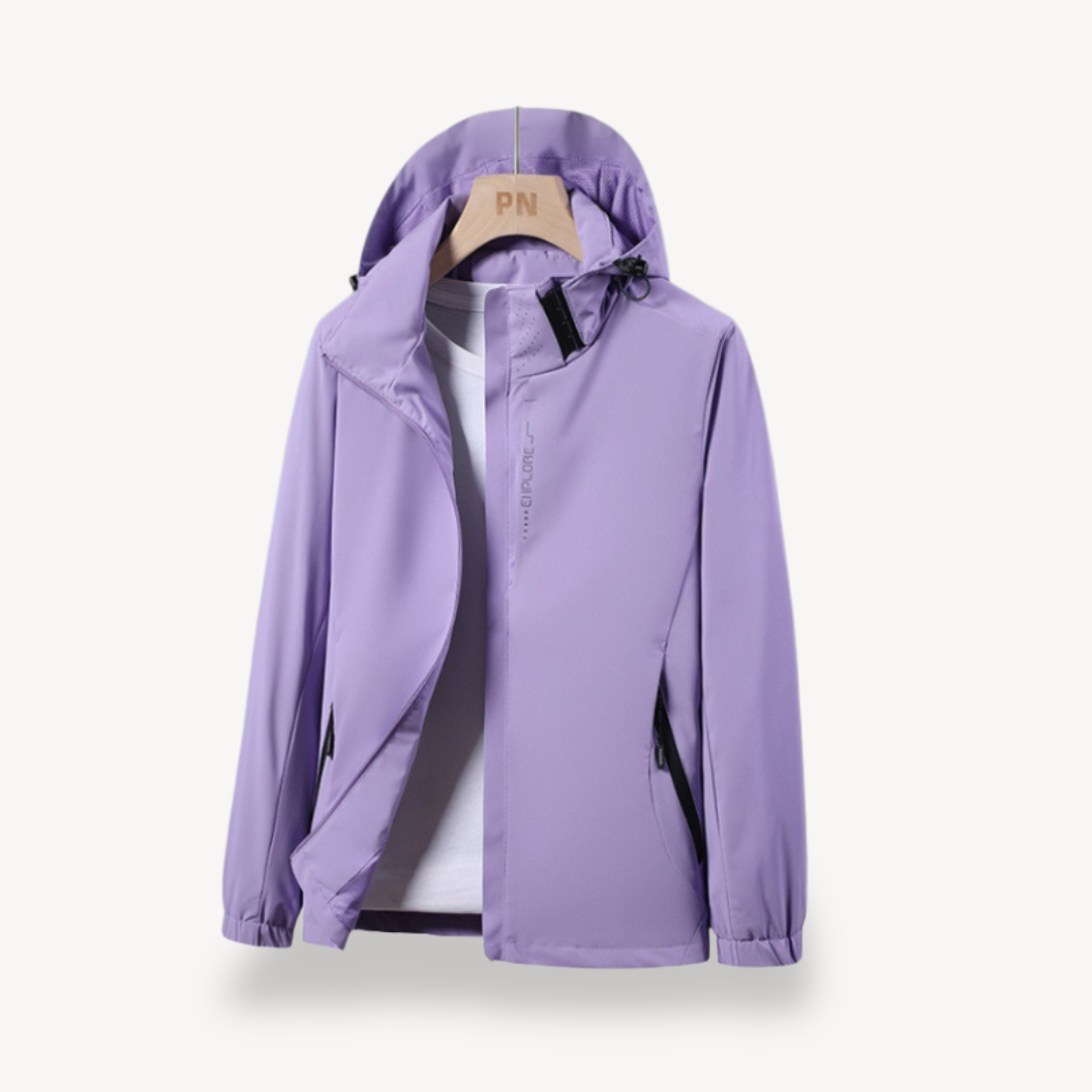 Women's Water-Resistant Windbreaker Hiking Jacket | Loravelle