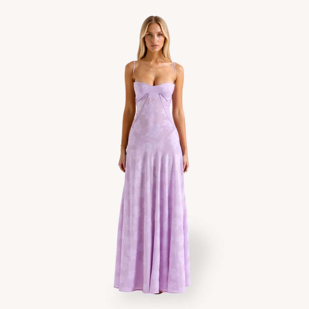 Women's Floral Lace Maxi Dress | Loravelle