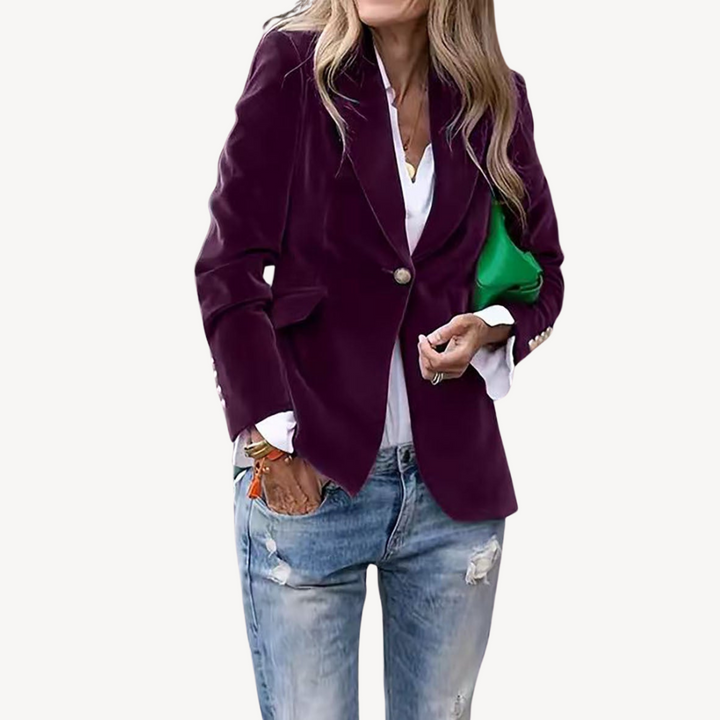 Women's Fashion Velvet Blazer | Loravelle