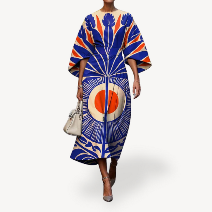 Women's Floral Print Midi Dress | Loravelle