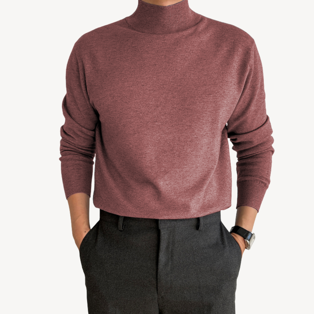 Cashmere Blend Turtleneck Sweater for Men | Loravelle