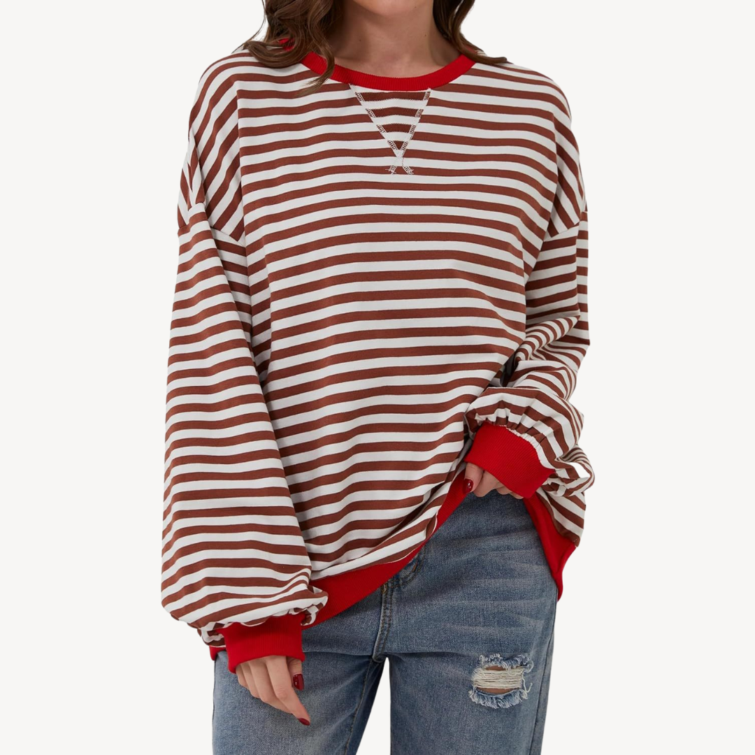 Women's Striped Long Sleeve Top | Loravelle